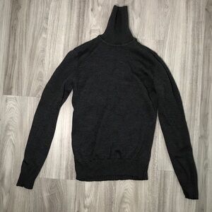 DIRK BIKKEMEMBERS WOMENS SWEATER 100% WOOL TURTLE PULLOVER MEDIUM